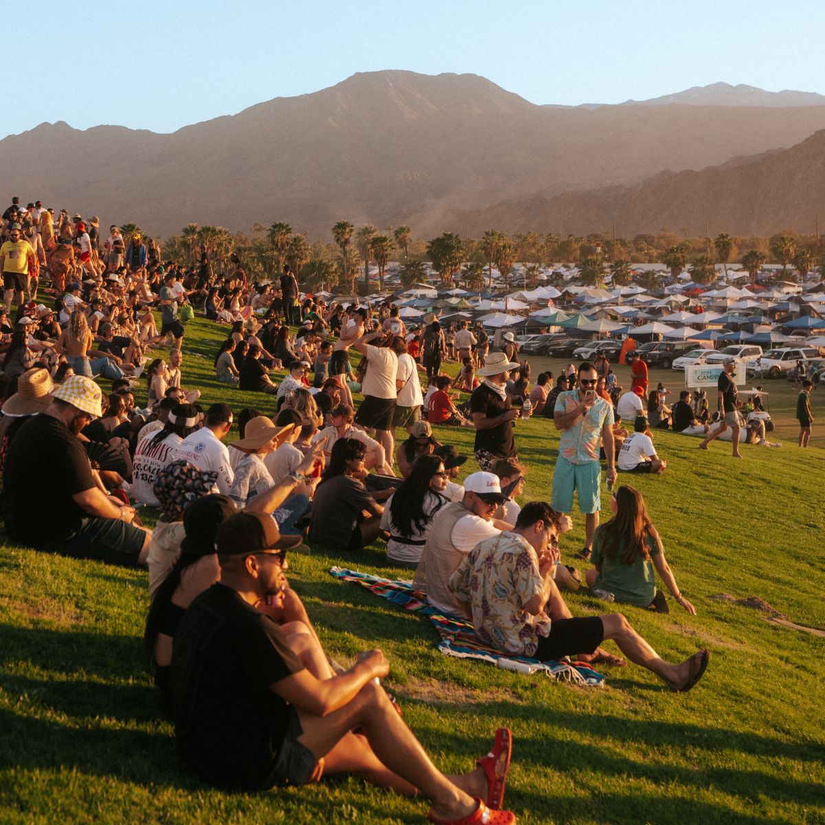 Coachella campers at campground