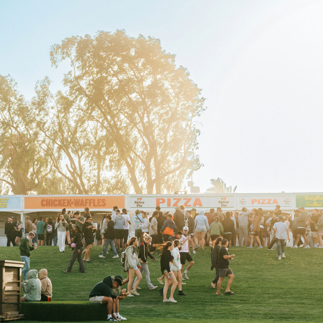 camping eats and drinks area