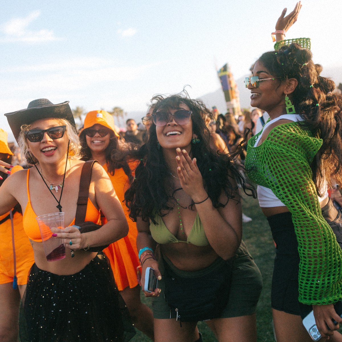 Coachella fans dancing