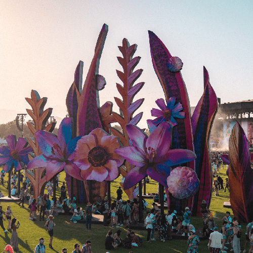 art installation at Coachella