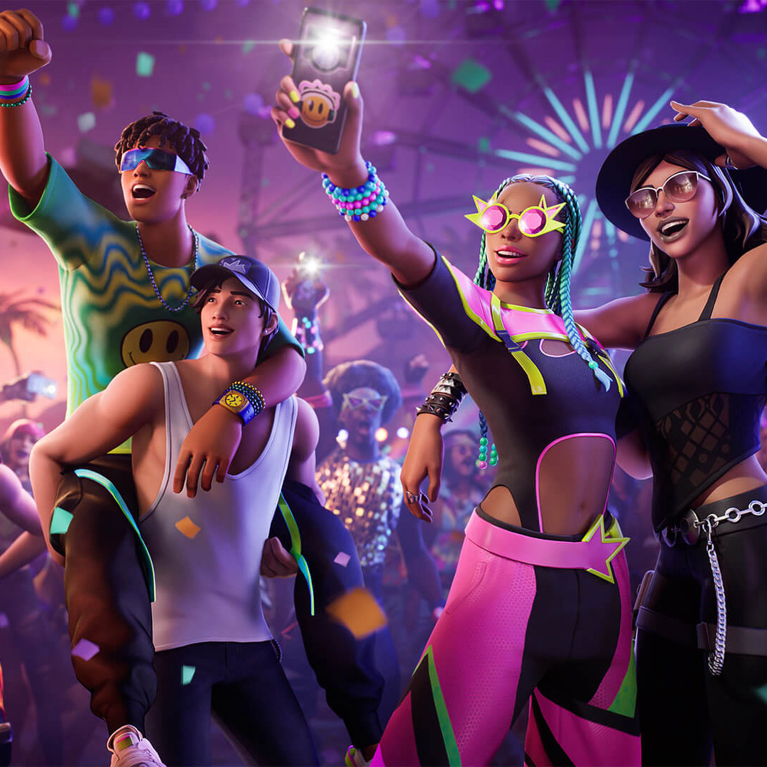 Coachella fans in Fortnite image