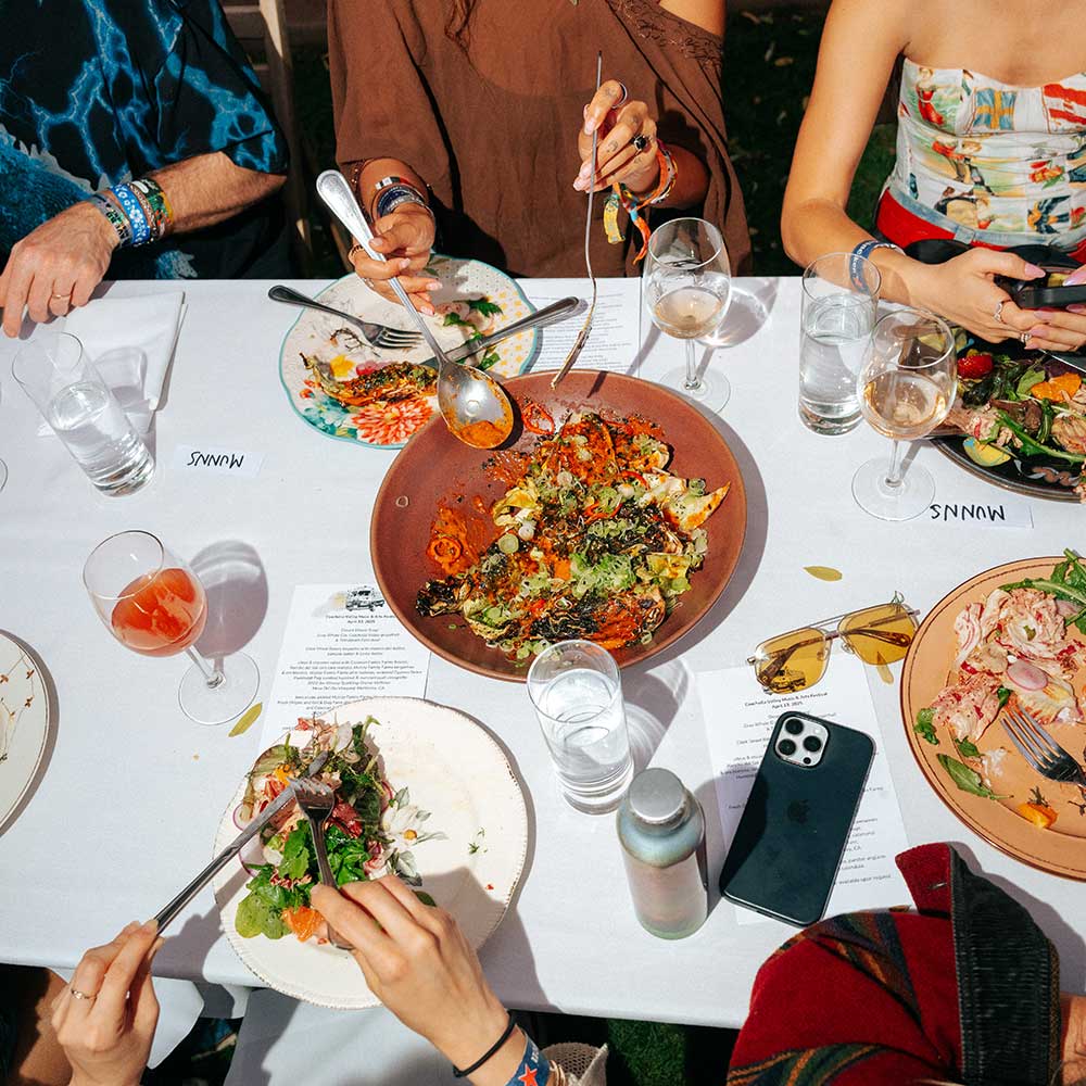 Outstanding In The Field dinner shot