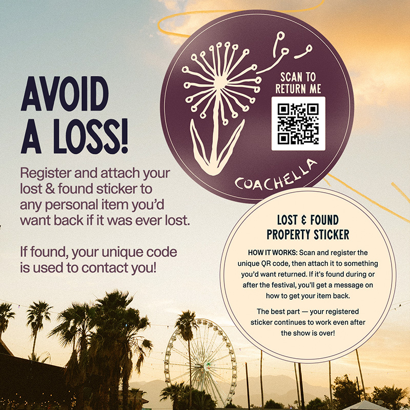 Lost & Found property tags poster