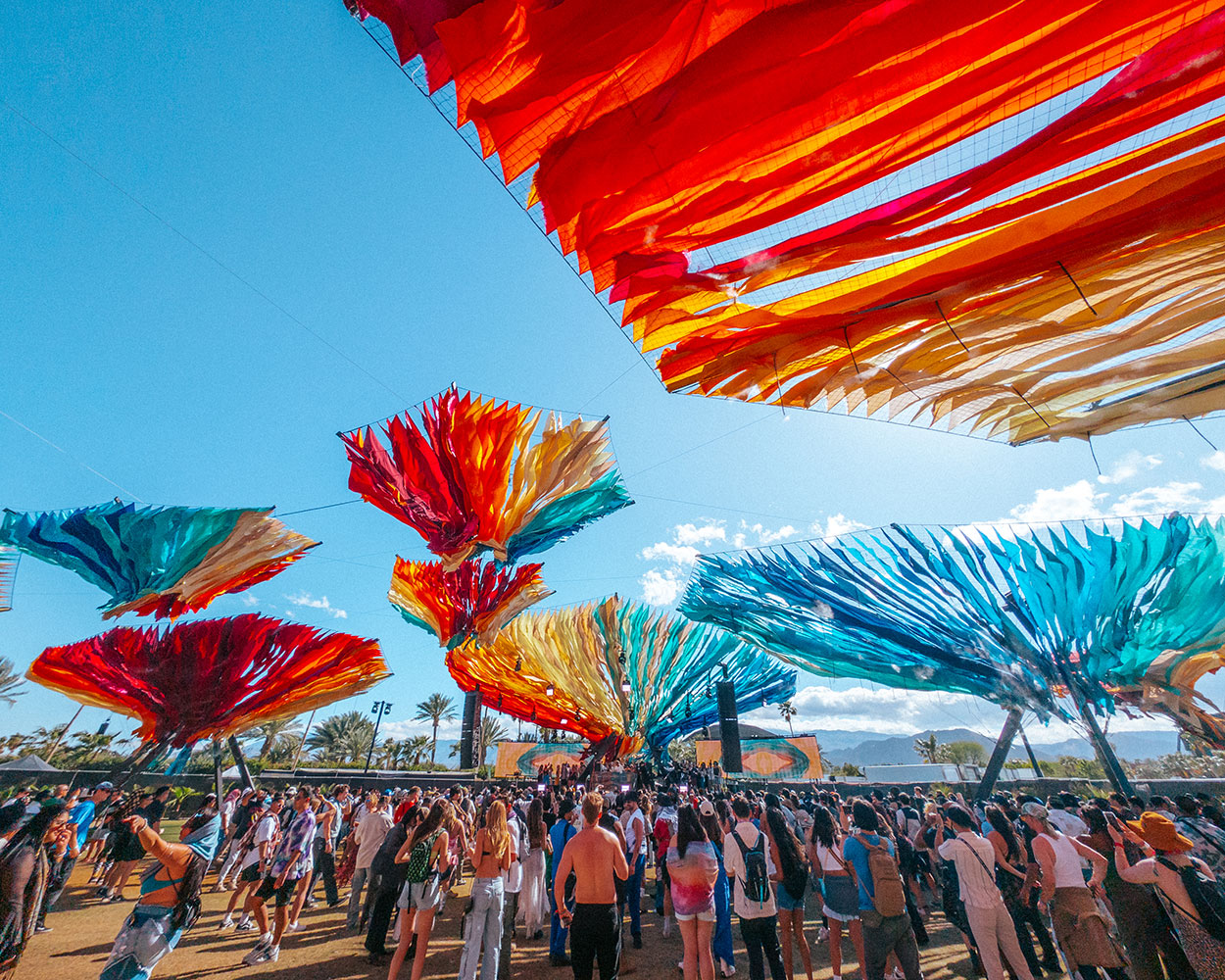 Festivalgoers at Coachella