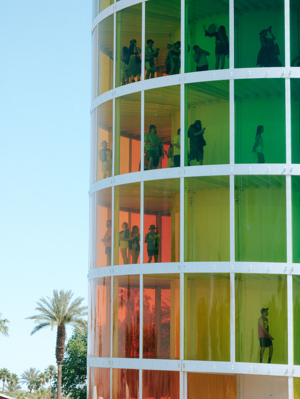 Coachella Tower under a blue sky